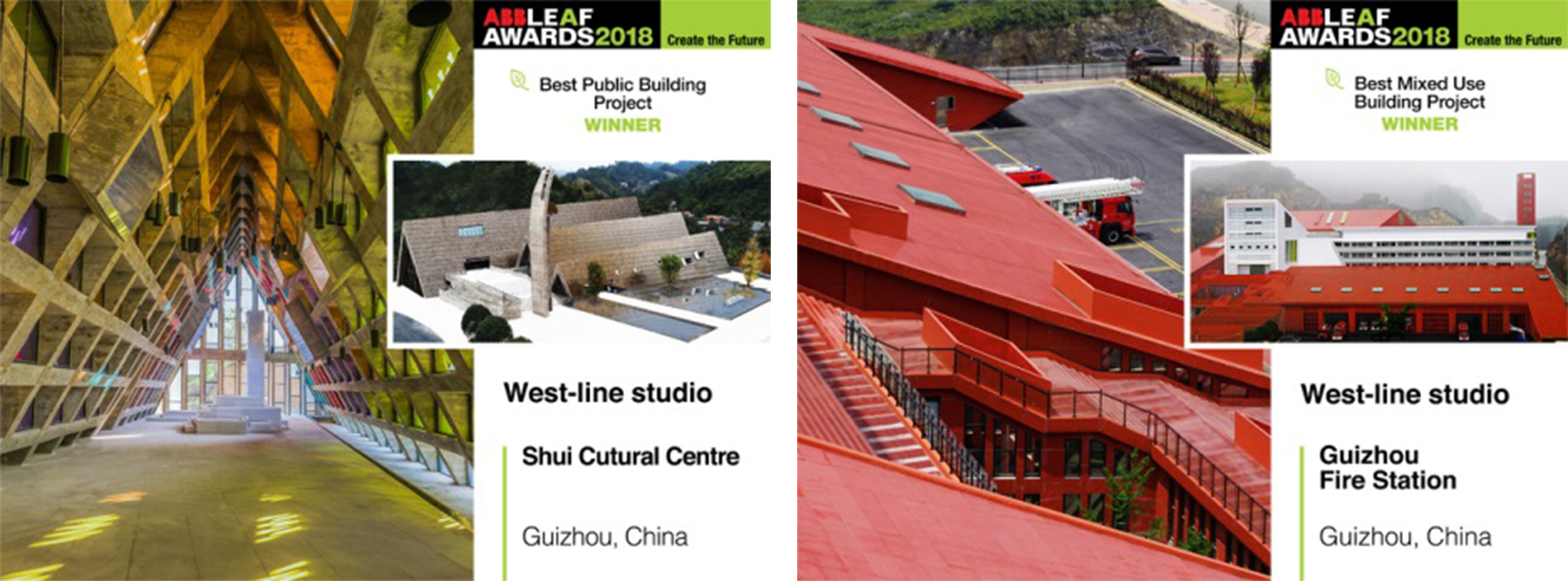 West-line Studio won two winners of LEAF Awards 2018